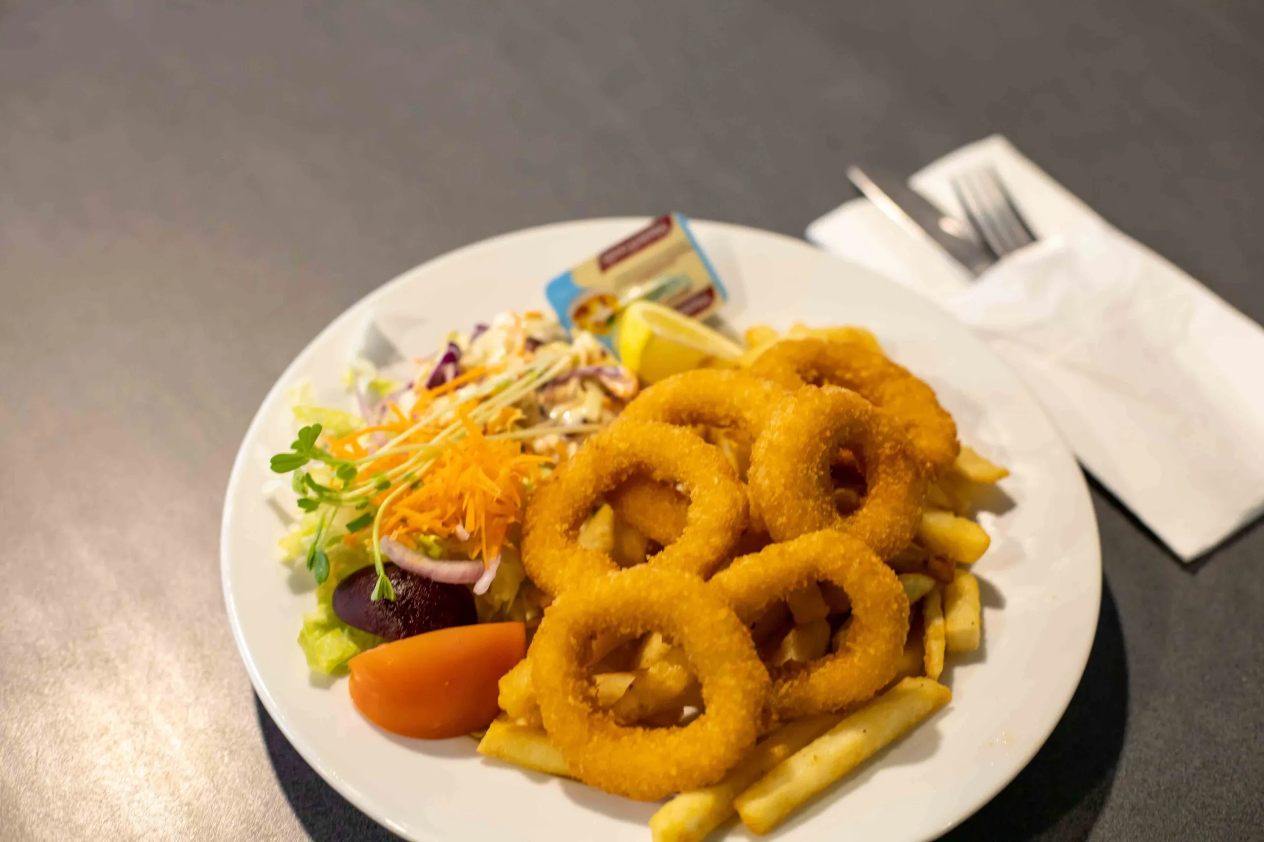 A meal at the club